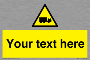 Custom Lorry Hazard Sign